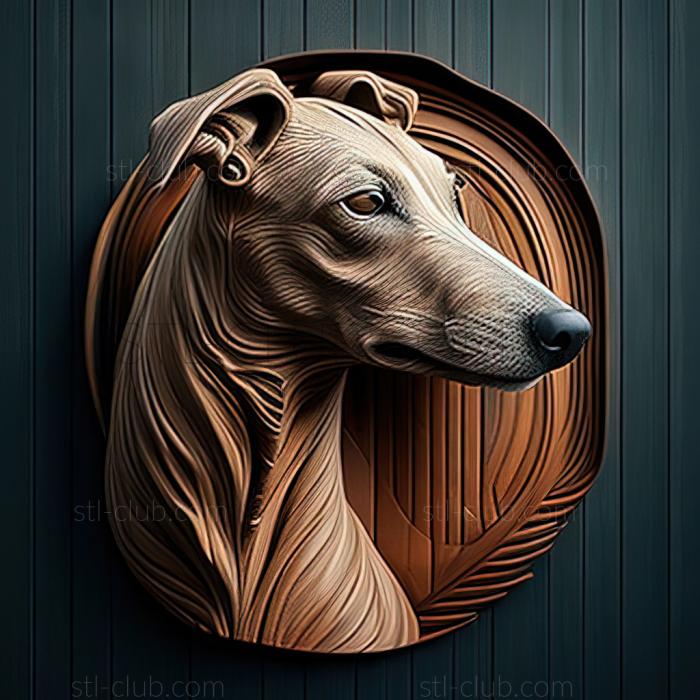 3D model st Russian Greyhound dog (STL)